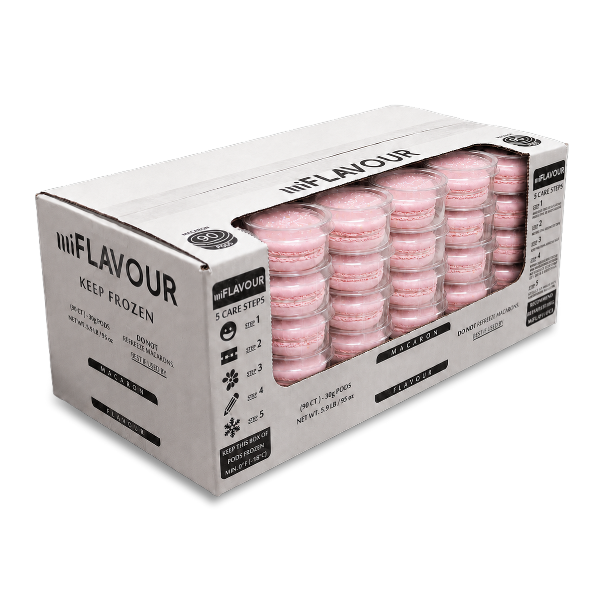 Rosewater Macarons - Grab Box (90ct)
