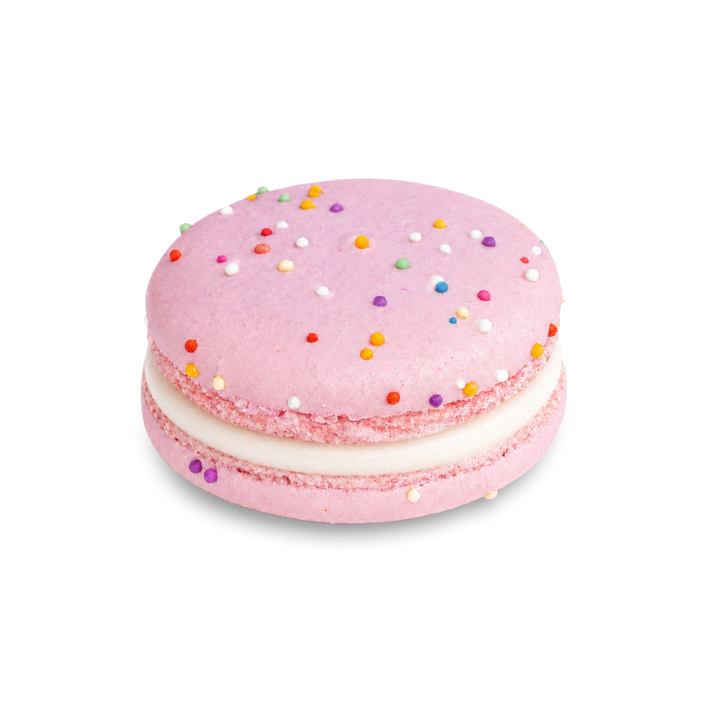 Raspberry Cotton Candy Macarons - Case (54ct)