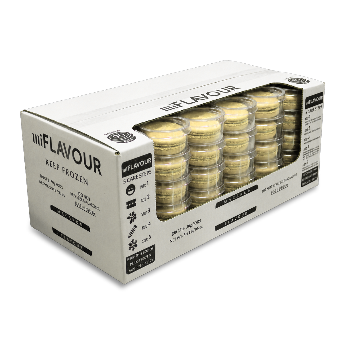 Pineapple Macarons - Grab Box (90ct)
