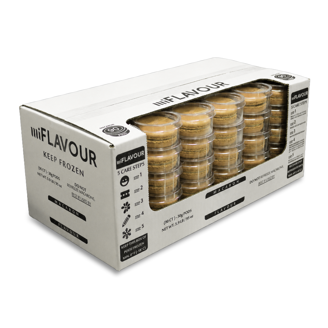 Coffee Macarons - Grab Box (90ct)