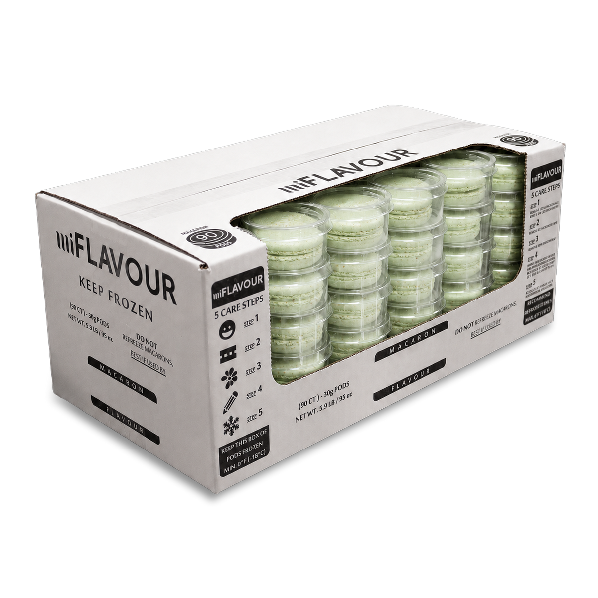 Sicilian Pistachio Macarons - Grab Box (90ct)